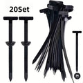 20 sets 110 sets durable self locking nylon cable ties black