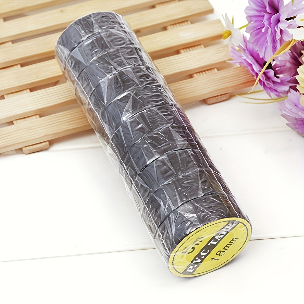10 rolls high quality black electrical tape high temperature