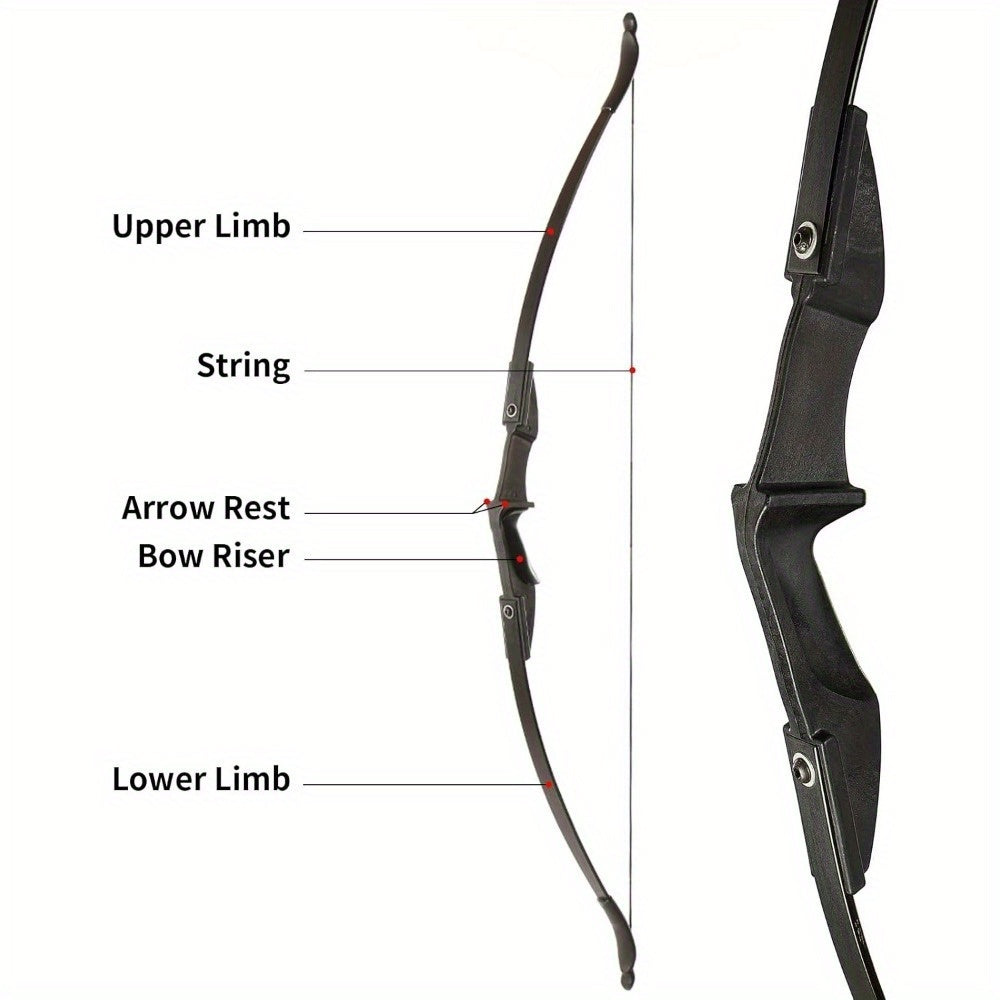 57 inch recurve bow arrow set featuring a 30lbs 40lbs