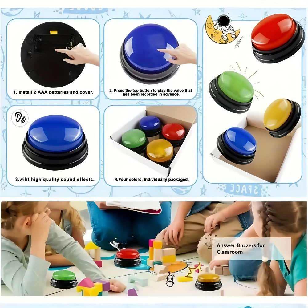 4pcs set buzzers classroom answering   competitive