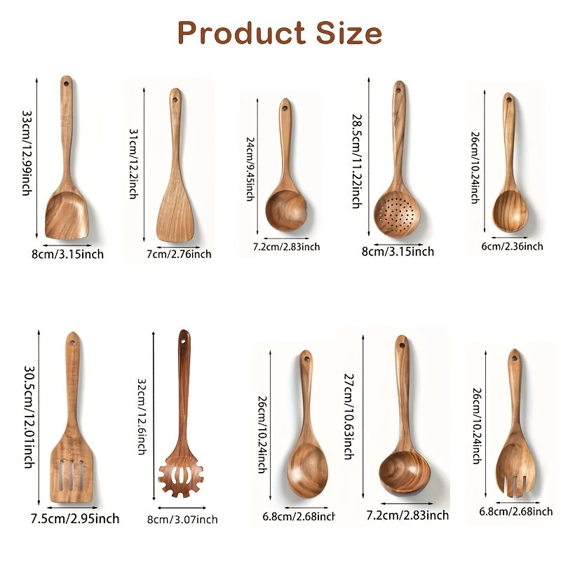 10 4 piece wooden kitchen utensil set natural wooden spoons