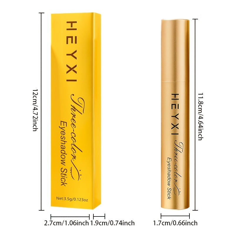 3 color eyeshadow stick waterproof sweatproof natural