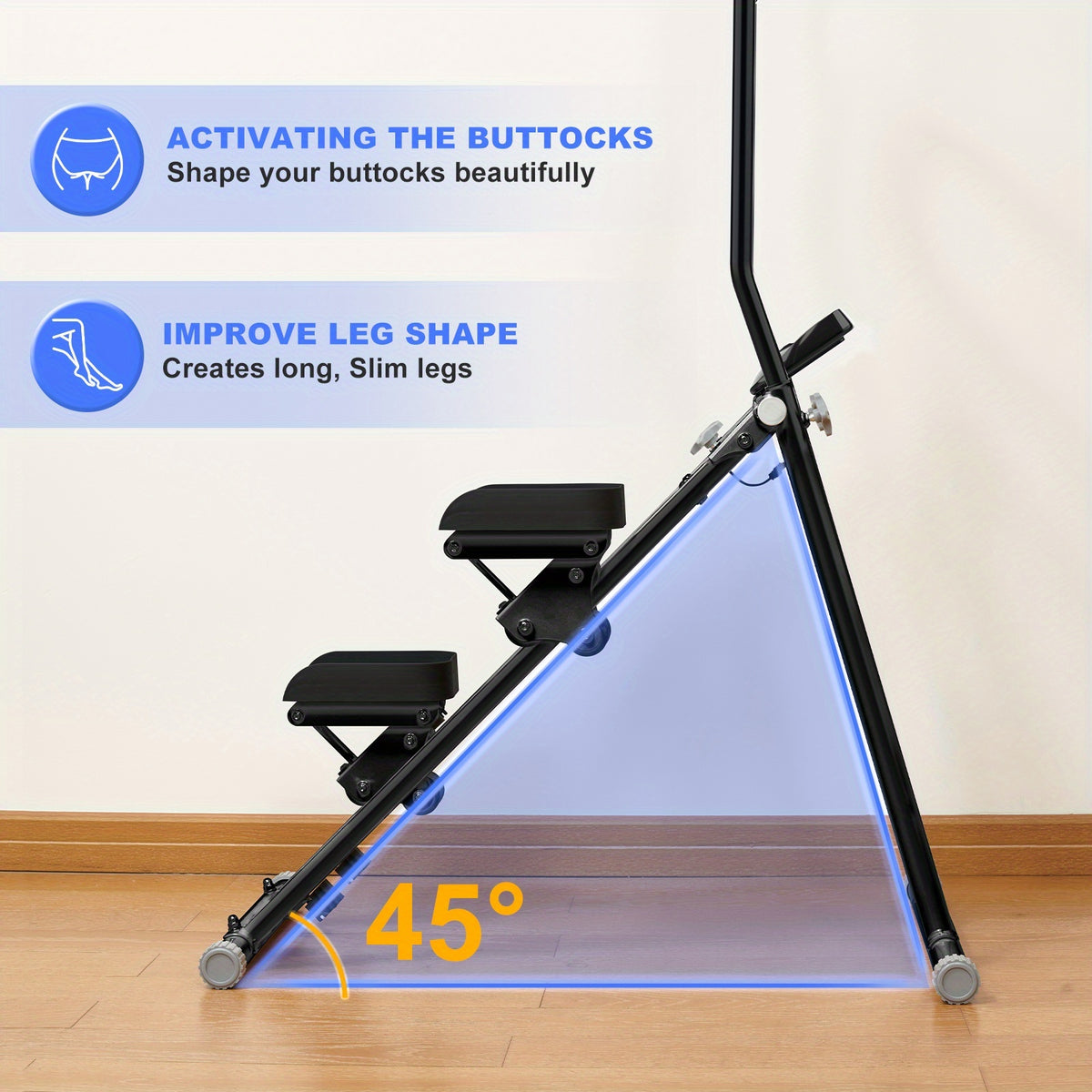 stair stepper foldable vertical aerobic climber