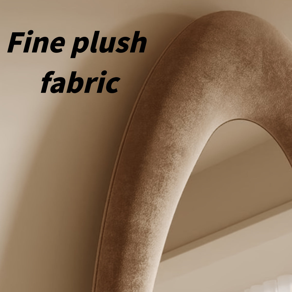 irregular   full length mirror safe rounded