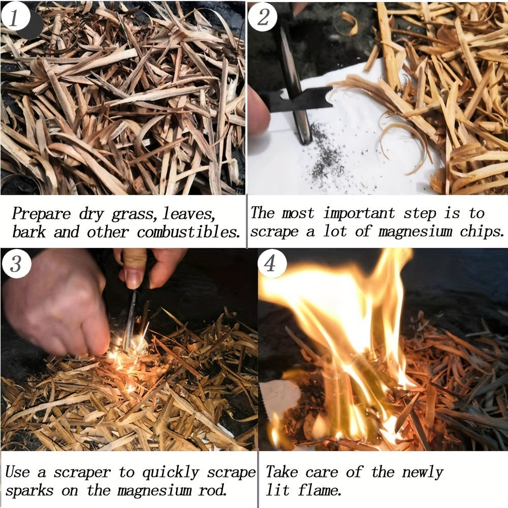 survival portable multifunctional fire starter emergency