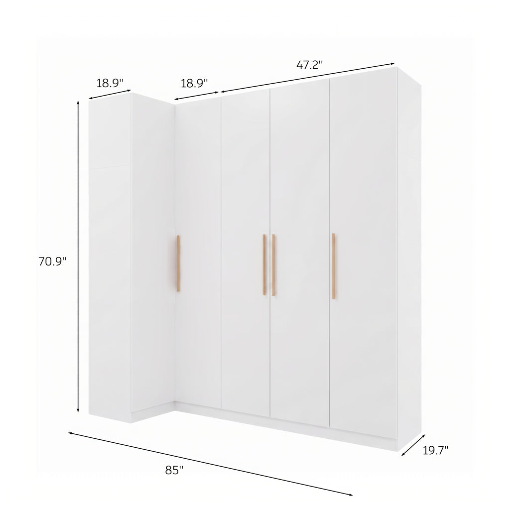 modern corner wardrobe   closet storage cabinet