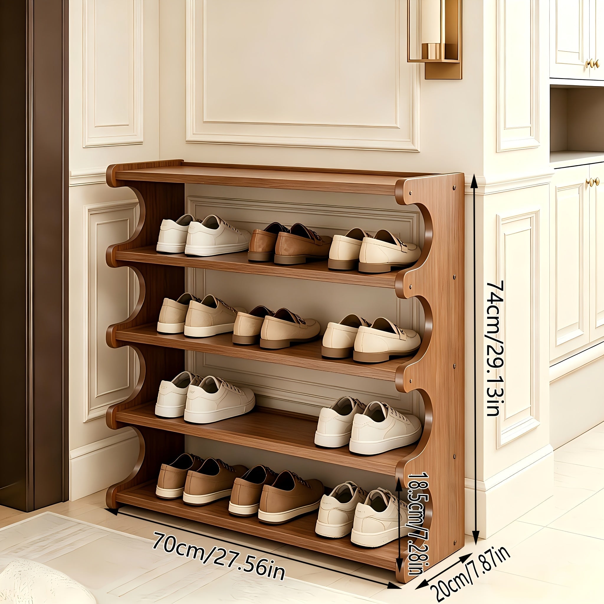 bamboo shoe rack space saving   shoe rack
