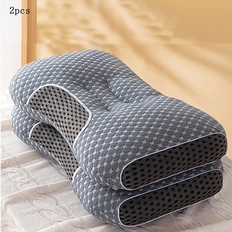 2pcs neck pillow designed soft an ergonomic contour pillow