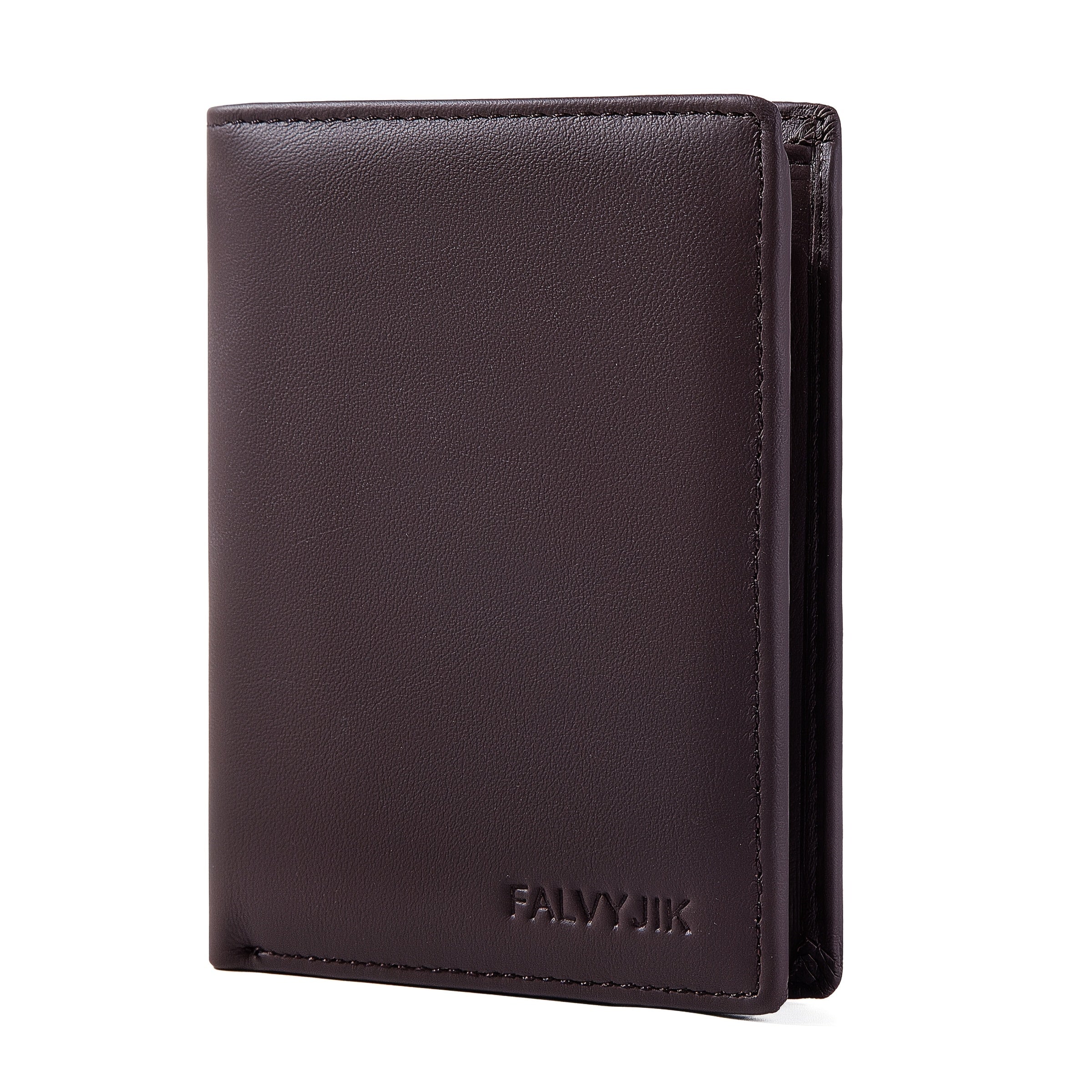 1pc genuine leather wallets men vintage thin vertical short