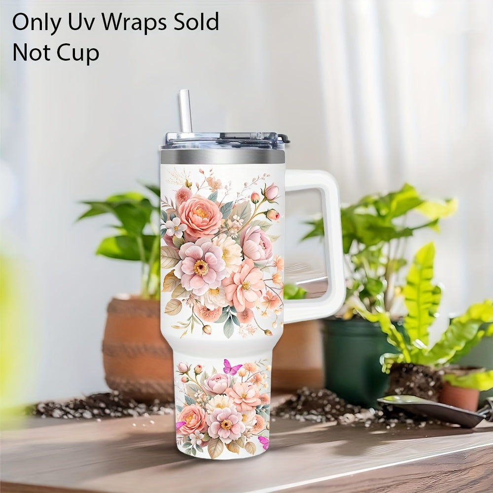2pcs floral themed mom life transfer 40oz   glasses